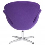 Fine Mod Imports Swan Chair Fabric, Purple