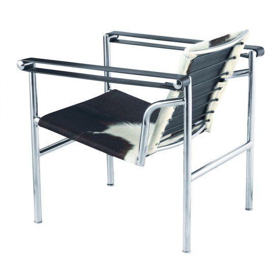 Fine Mod Imports String Pony Flat Chair, Black