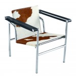 Fine Mod Imports String Pony Flat Chair, Brown