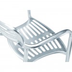 Fine Mod Imports Aluminum Dining Chair, Aluminum