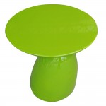 Fine Mod Imports Oval End Side Table, Green