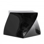 Fine Mod Imports Cube Ottoman, Black