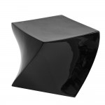 Fine Mod Imports Cube Ottoman, Black