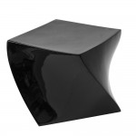 Fine Mod Imports Cube Ottoman, Black