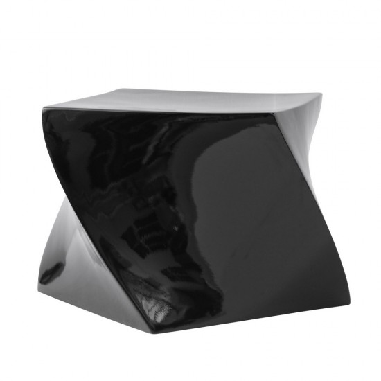 Fine Mod Imports Cube Ottoman, Black