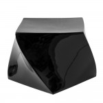 Fine Mod Imports Cube Ottoman, Black