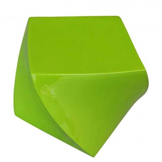 Fine Mod Imports Cube Ottoman, Green