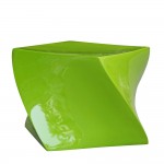 Fine Mod Imports Cube Ottoman, Green