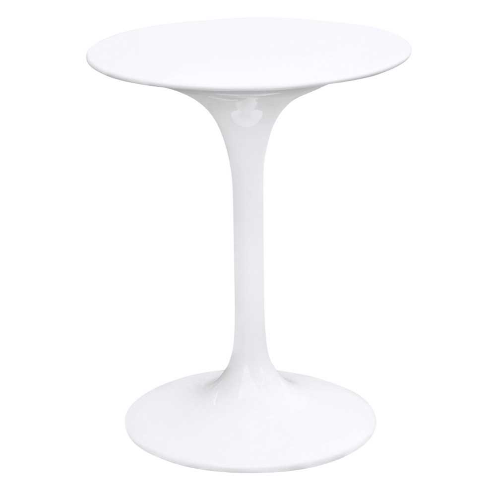 Fine Mod Imports Flower Table 23", White