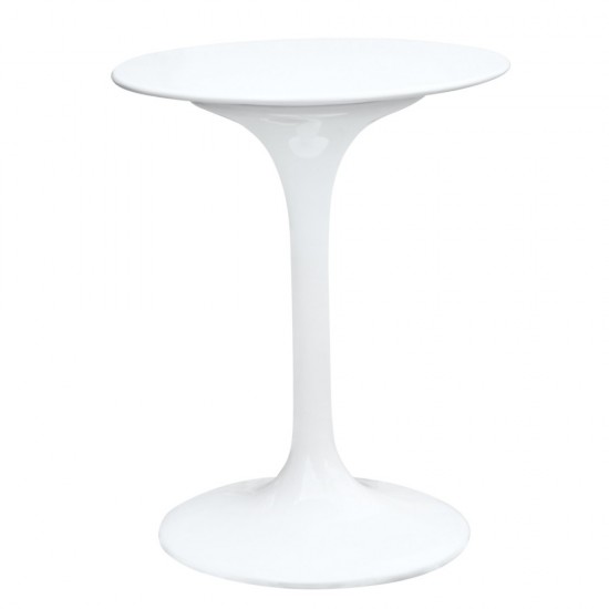 Fine Mod Imports Flower Table 23", White