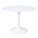 Fine Mod Imports Flower Table 27", White