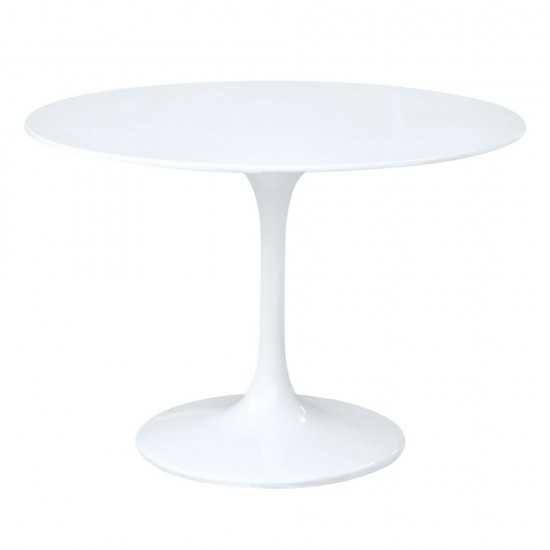 Fine Mod Imports Flower Table 27", White