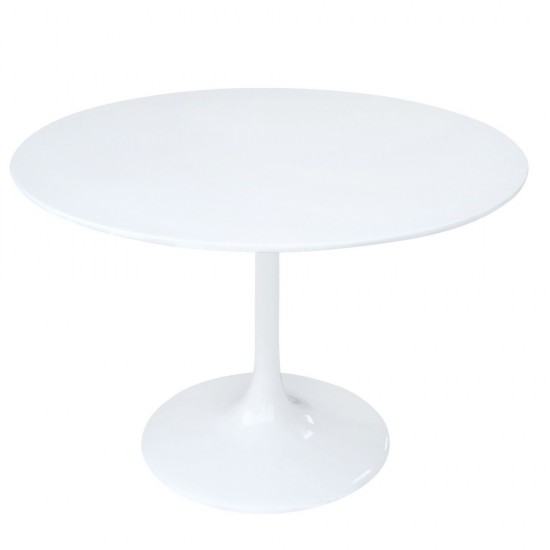 Fine Mod Imports Flower Table 27", White