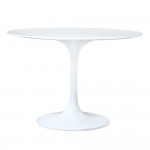 Fine Mod Imports Flower Table 27", White