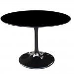 Fine Mod Imports Flower Table 30", Black