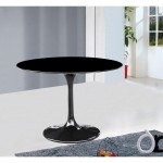 Fine Mod Imports Flower Table 30", Black