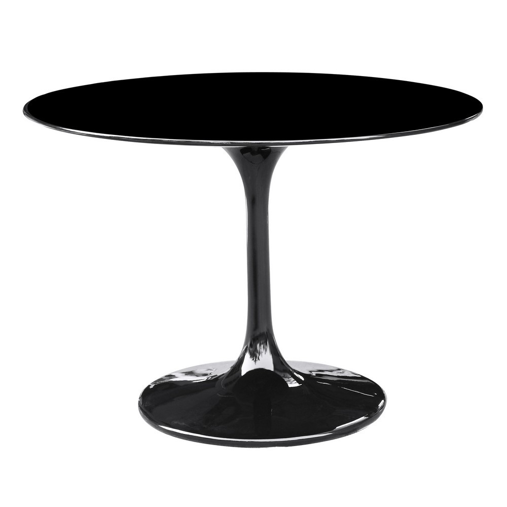 Fine Mod Imports Flower Table 42", Black