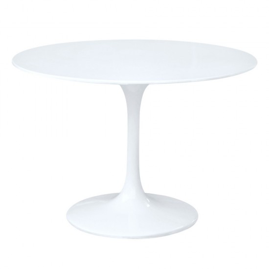 Fine Mod Imports Flower Table 48", White