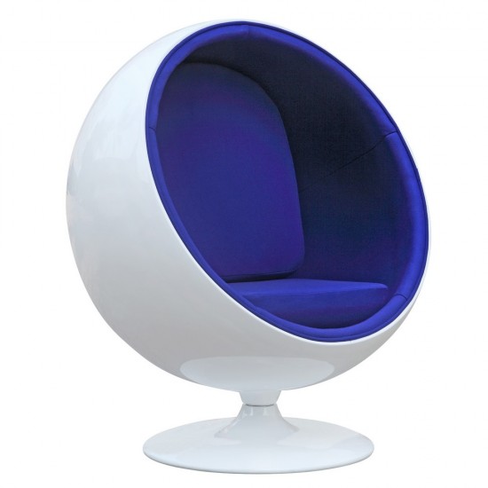 Fine Mod Imports Ball Chair, Blue