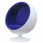 Fine Mod Imports Ball Chair, Blue