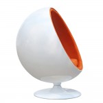 Fine Mod Imports Ball Chair, Orange