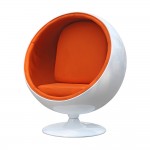 Fine Mod Imports Ball Chair, Orange