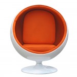 Fine Mod Imports Ball Chair, Orange