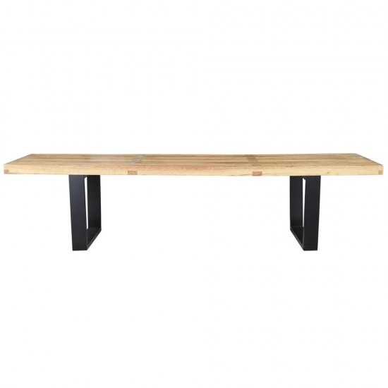 Fine Mod Imports Wood Bench 72", Natural