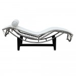 Fine Mod Imports Adjustable Chaise, White
