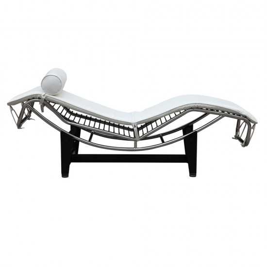 Fine Mod Imports Adjustable Chaise, White