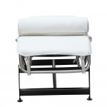 Fine Mod Imports Adjustable Chaise, White