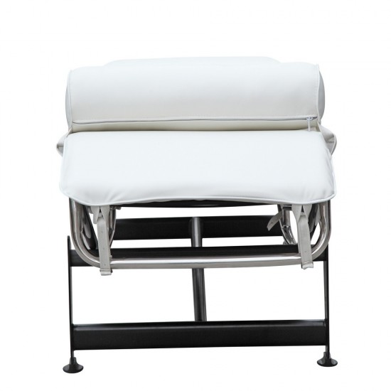 Fine Mod Imports Adjustable Chaise, White
