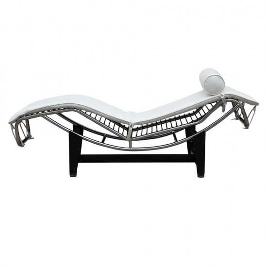 Fine Mod Imports Adjustable Chaise, White