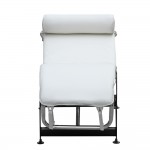 Fine Mod Imports Adjustable Chaise, White