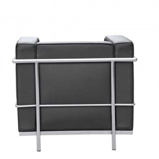 Fine Mod Imports Cube Lc2 Petit Chair, Black