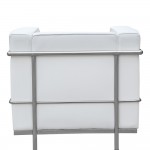 Fine Mod Imports Cube Lc2 Petit Chair, White