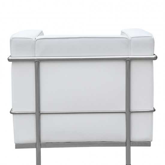 Fine Mod Imports Cube Lc2 Petit Chair, White