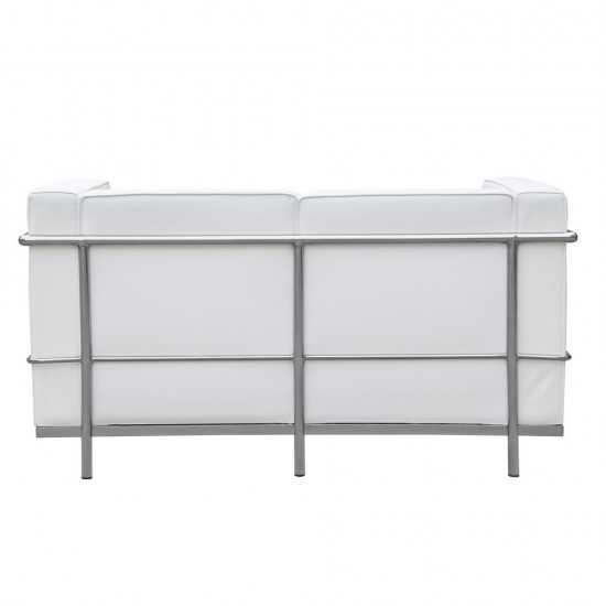 Fine Mod Imports Cube Lc2 Petit Loveseat, White