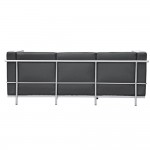 Fine Mod Imports Cube Lc2 Petit Sofa, Black