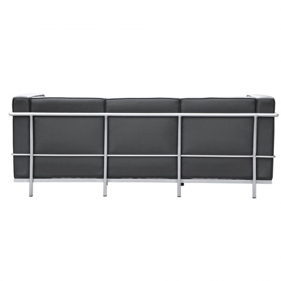 Fine Mod Imports Cube Lc2 Petit Sofa, Black