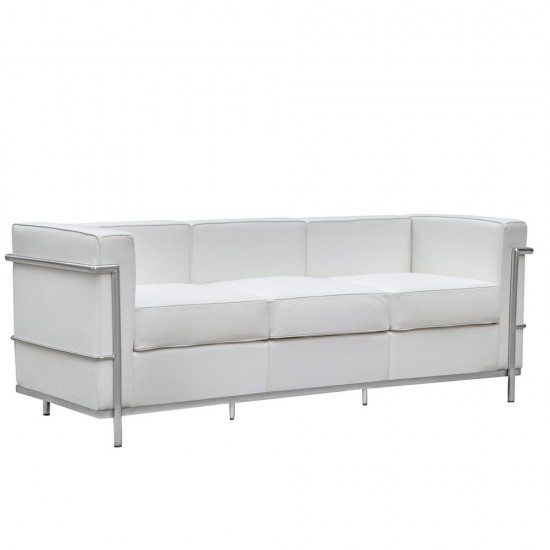 Fine Mod Imports Cube Lc2 Petit Sofa, White