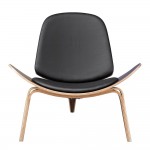 Fine Mod Imports Shell Chair, Black