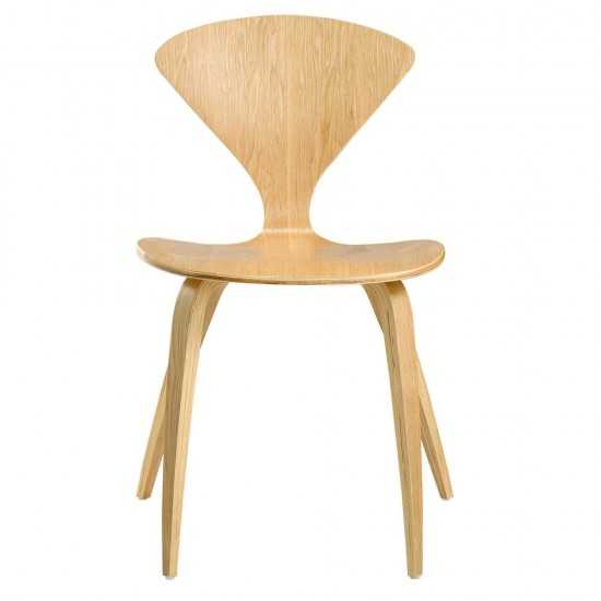 Fine Mod Imports Wooden Side Chair, Natural