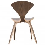 Fine Mod Imports Wooden Side Chair, Walnut