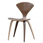 Fine Mod Imports Wooden Side Chair, Walnut