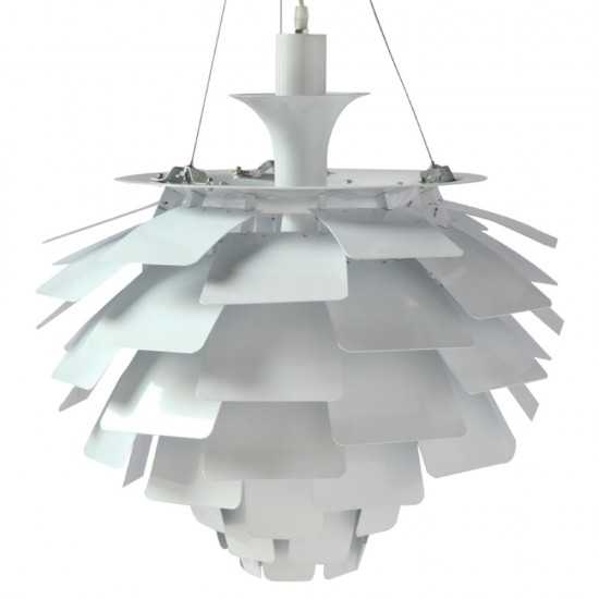 Fine Mod Imports Artichoke Leaf Lamp, White