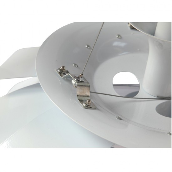 Fine Mod Imports Artichoke Leaf Lamp, White