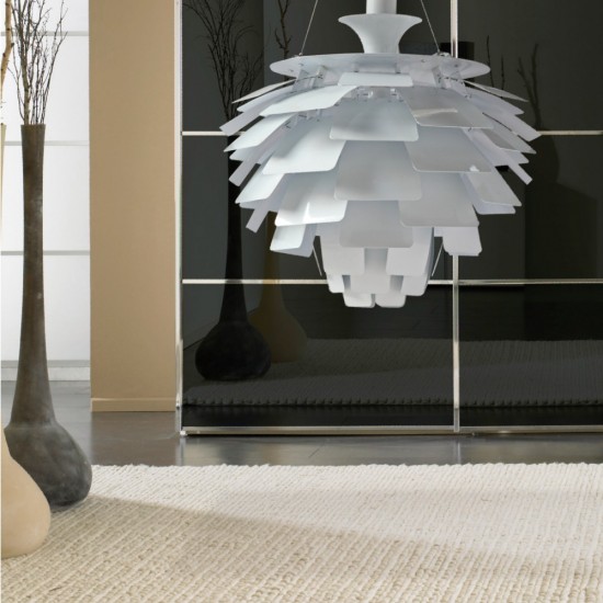 Fine Mod Imports Artichoke Leaf Lamp, White