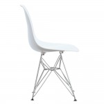 Fine Mod Imports WireLeg Dining Side Chair, White