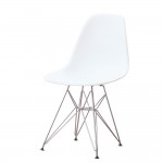 Fine Mod Imports WireLeg Dining Side Chair, White